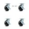 Service Caster 5 Inch Phenolic Caster Set with Roller Bearings 4 Brake 2 Swivel Lock SCC SCC-30CS520-PHR-TLB-BSL-2-TLB-2 - alternate 1